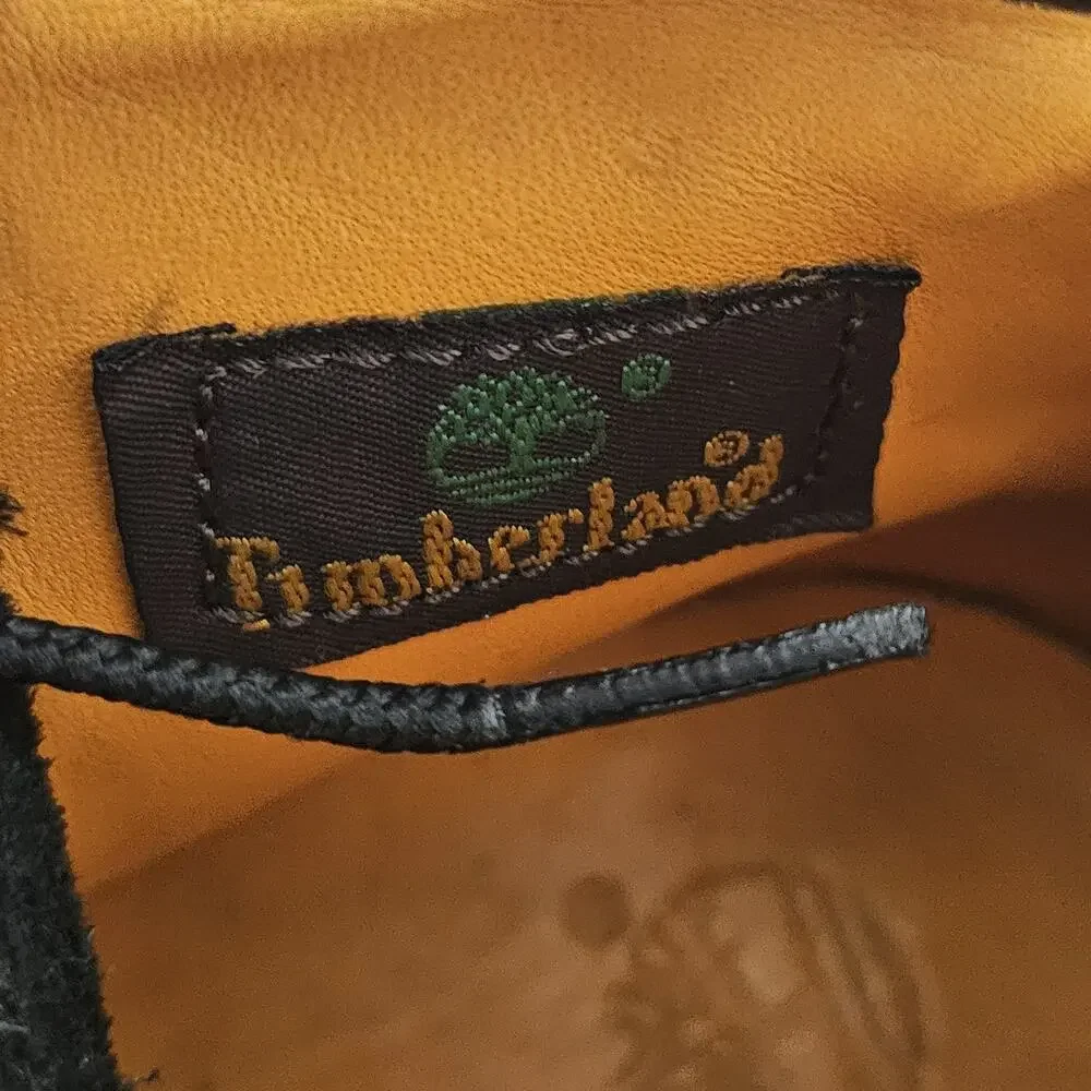 TIMBERLAND 10073 Black Leather Combat Men's Boots Size US 7M